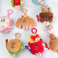 Assorted Plush Snacks Keychain - Bear Hugs