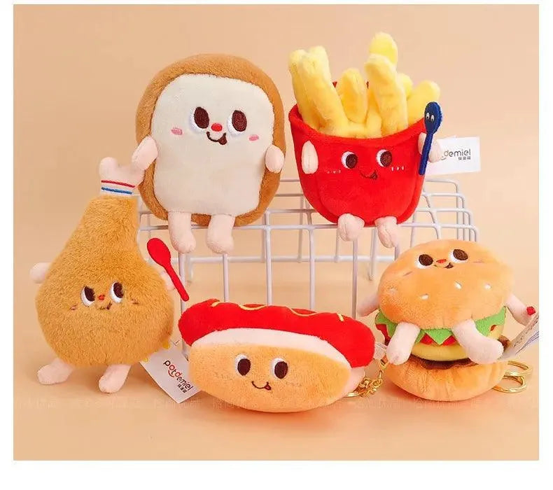 Assorted Plush Snacks Keychain - Bear Hugs