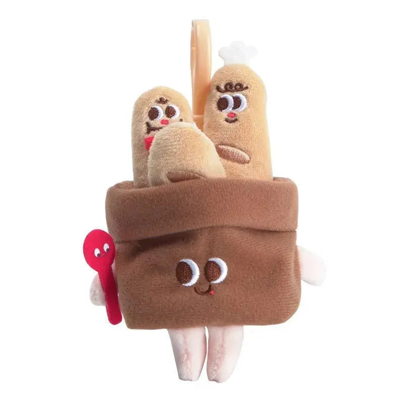 Assorted Plush Snacks Keychain - Bear Hugs