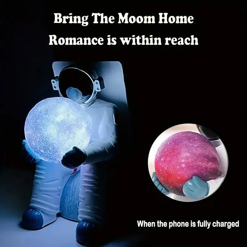 Astronaut Moon Lamp Magnetic Wireless Charger - Bear Hugs