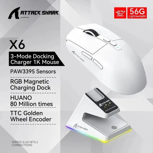 Attack X6 Lightweight Wireless Gaming Mouse - Bear Hugs