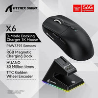 Attack X6 Lightweight Wireless Gaming Mouse - Bear Hugs