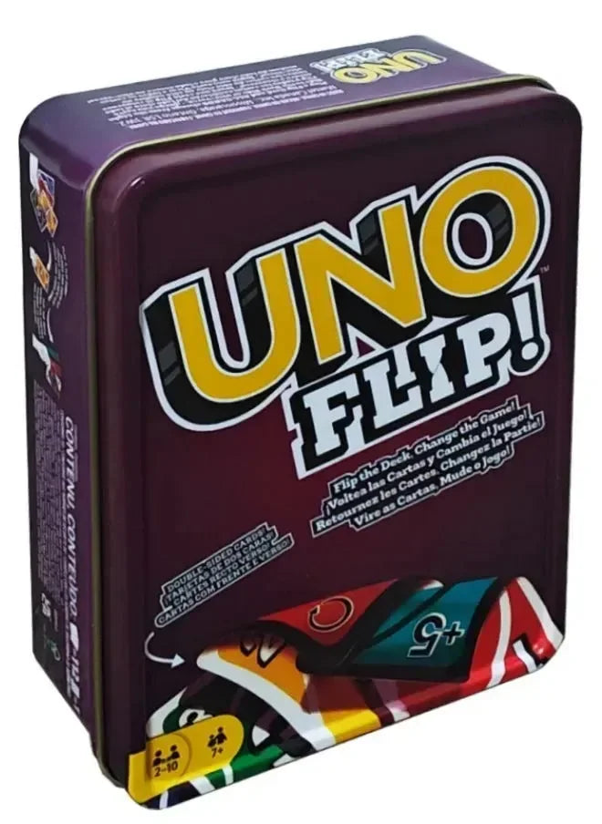 UNO Flip Card Game (Tin Box Edition)