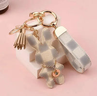 Charming Bunny Monogram Keychain