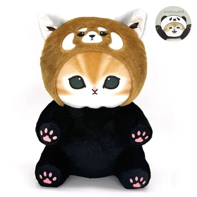 Mofusand BIG Plush – Panda Cat & Red Panda Cat (30cm) - Bear Hugs