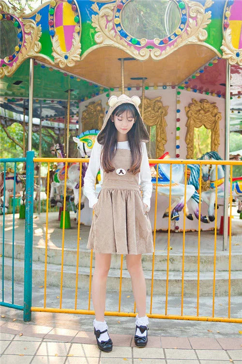 Baby Bear Romper Dress - Bear Hugs