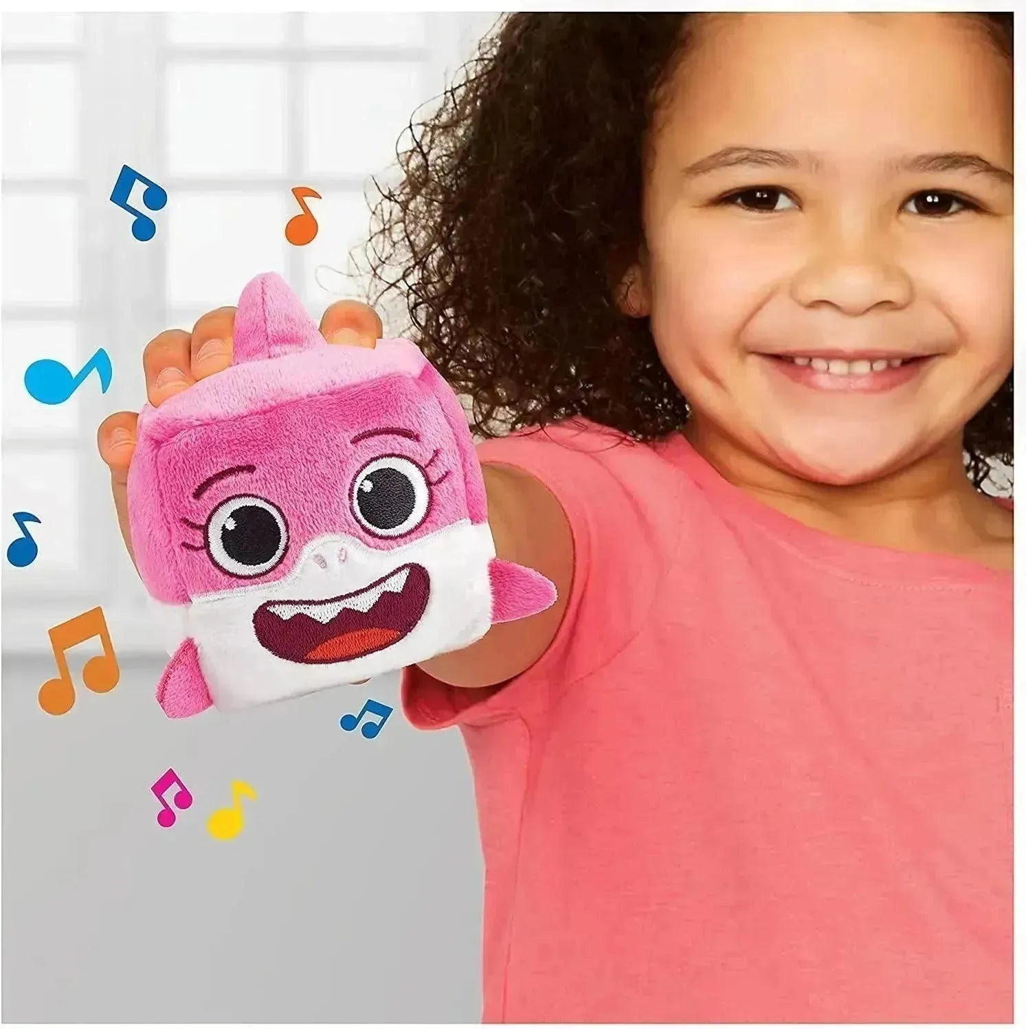 Baby shark singing plush cube on sale