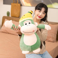 Banana Cap Stuffed Monkey (35 cm) - Bear Hugs