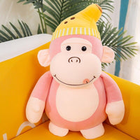 Banana Cap Stuffed Monkey (35 cm) - Bear Hugs