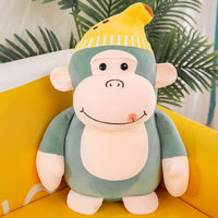 Banana Cap Stuffed Monkey (35 cm) - Bear Hugs