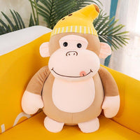 Banana Cap Stuffed Monkey (35 cm) - Bear Hugs