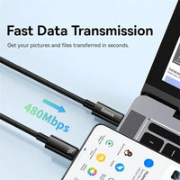 Baseus 240W USB Type-C Data Cable - Bear Hugs