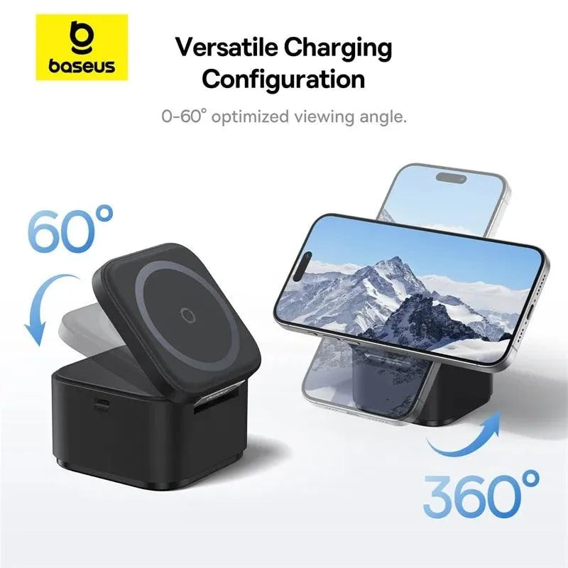 Baseus 25W 2 in 1 Magnetic Wireless Charger Stand - Bear Hugs