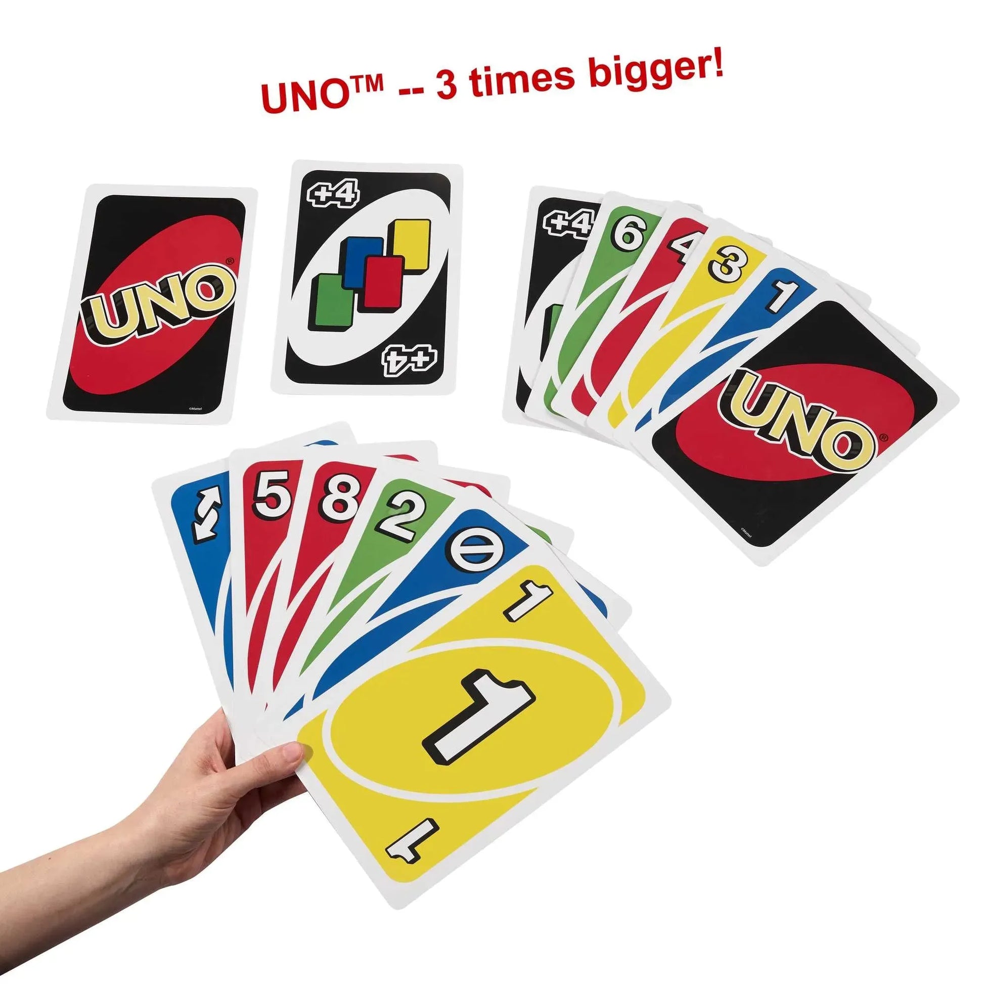 Deluxe Giant UNO Set – 108 Extra-Large Playing Cards for Ultimate Fun! - Bear Hugs