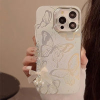 Beautiful Glitter Butterfly Phone Case (For iPhones) - Bear Hugs