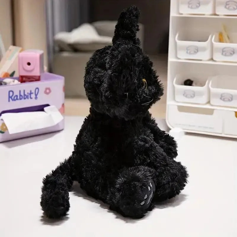 Big-Eared Black Cat Plushie (30 cm) - Bear Hugs