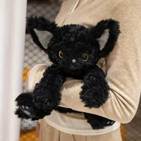 Big-Eared Black Cat Plushie (30 cm) - Bear Hugs