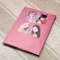 Black Pink Ice Cream A5 Notebook - Bear Hugs