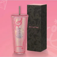 Black-Pink Starbucks Straw Cup (800 ml) - Bear Hugs