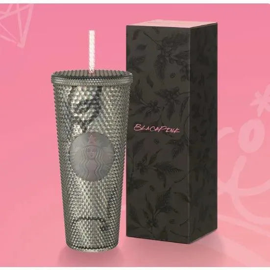 Black-Pink Starbucks Straw Cup (800 ml) - Bear Hugs