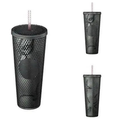 Black-Pink Starbucks Straw Cup (800 ml) - Bear Hugs