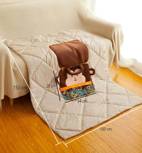 Blanket Multifunctional Soft Pillow Cushion- Elephant - Bear Hugs