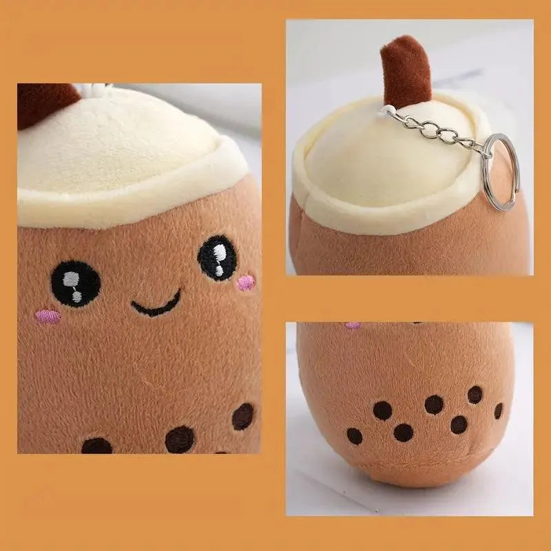 Boba Milk Tea Plush Keychain (Set of 4) - Bear Hugs