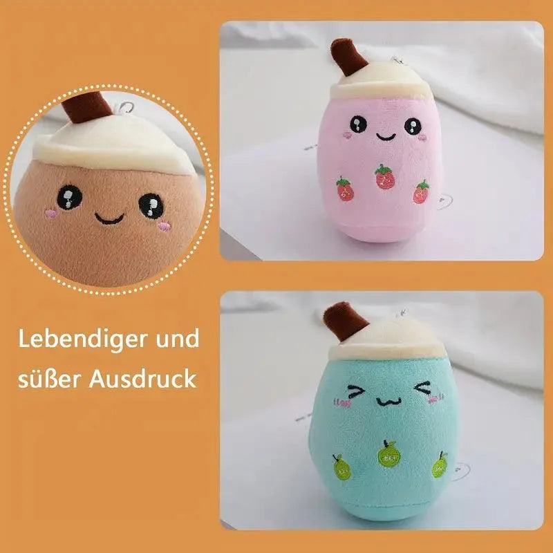 Boba Milk Tea Plush Keychain (Set of 4) - Bear Hugs