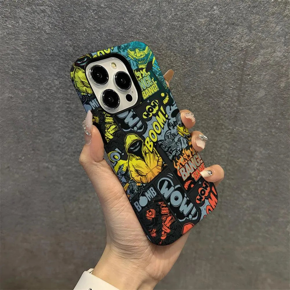 Boom Bang Graffiti iPhone Case (For iPhones) - Bear Hugs