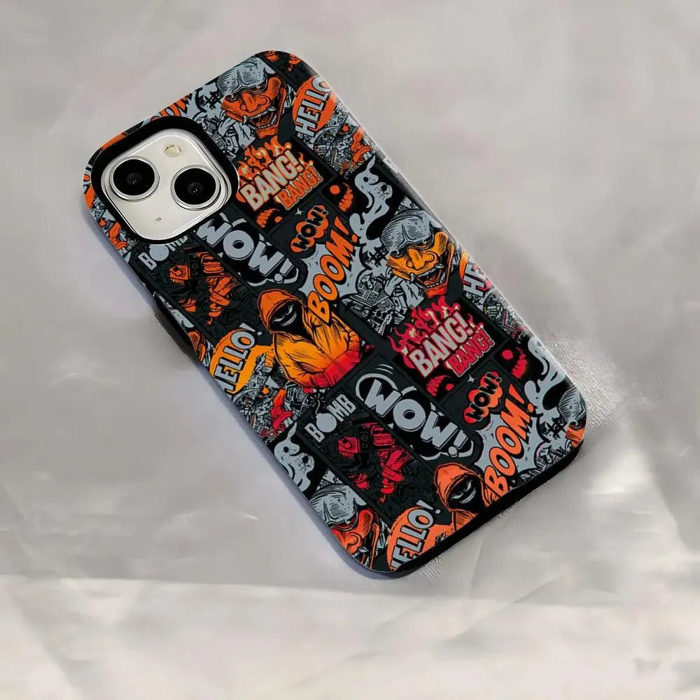 Boom Bang Graffiti iPhone Case (For iPhones) - Bear Hugs