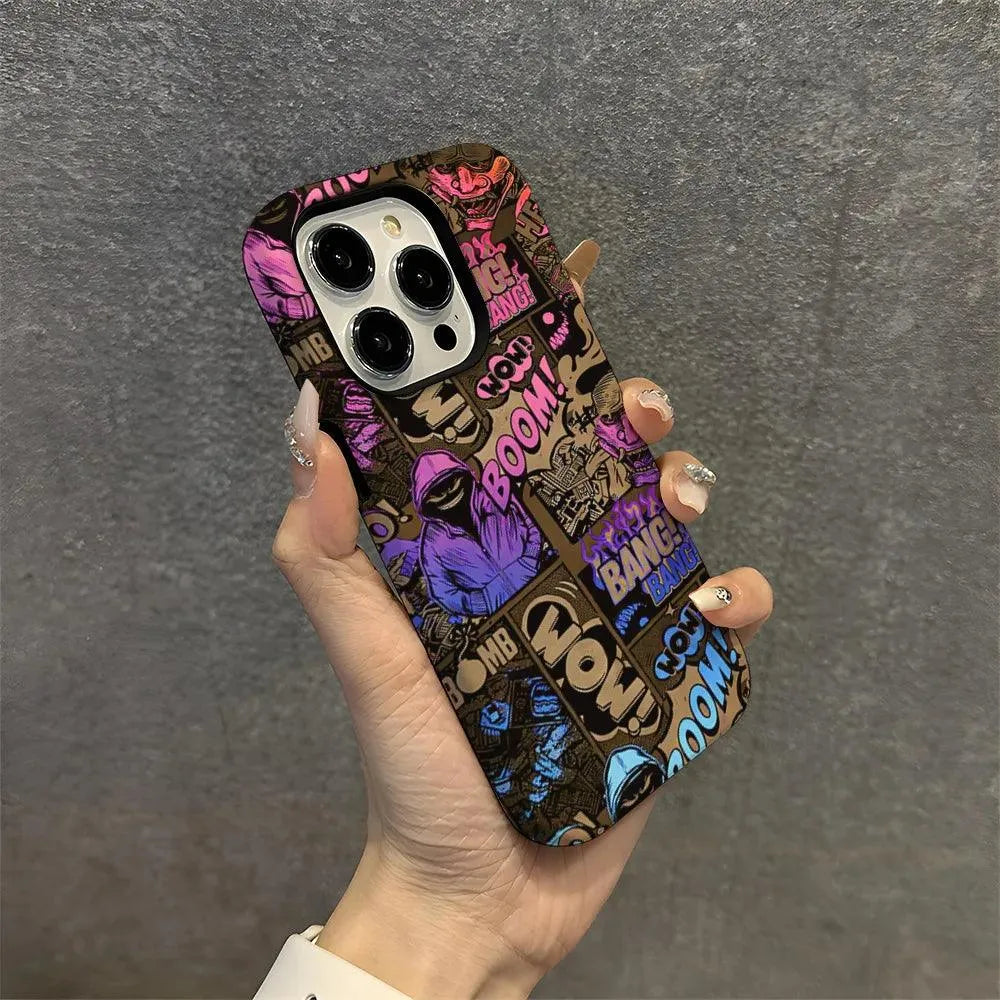 Boom Bang Graffiti iPhone Case (For iPhones) - Bear Hugs