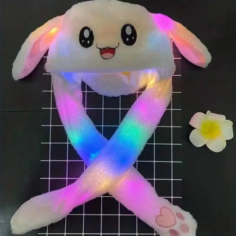 Bunny Plush Ear Moving Hat with Lights - Bear Hugs