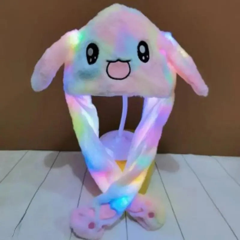 Bunny Plush Ear Moving Hat with Lights - Bear Hugs