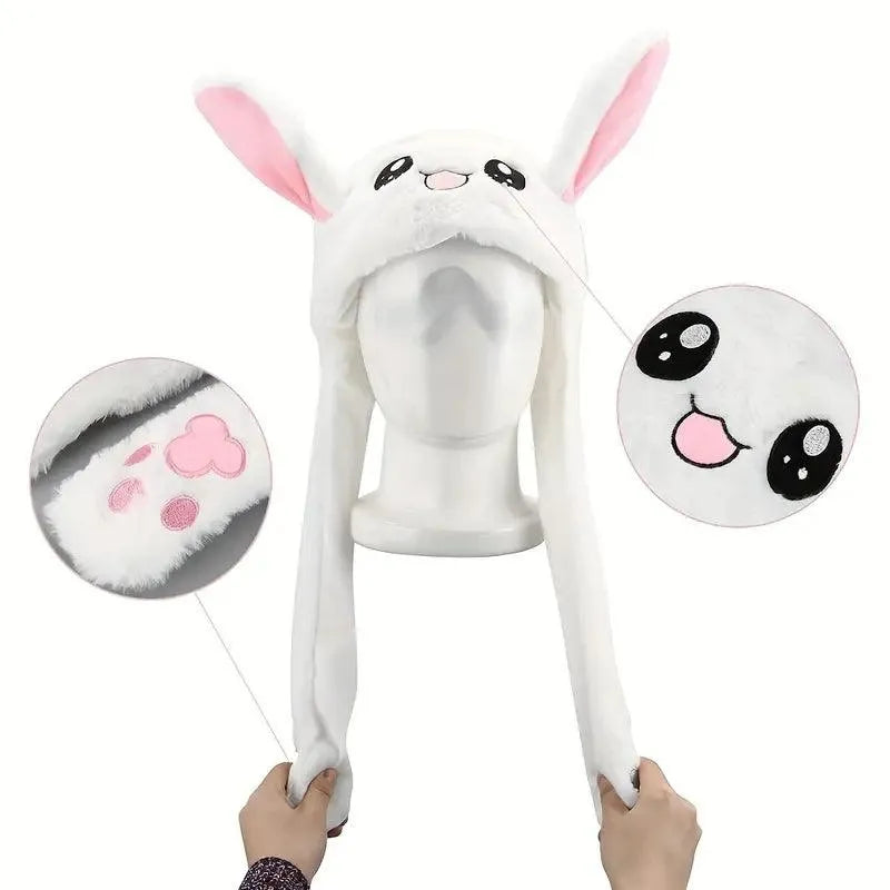 Bunny Plush Ear Moving Hat with Lights - Bear Hugs