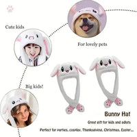 Bunny Plush Ear Moving Hat with Lights - Bear Hugs