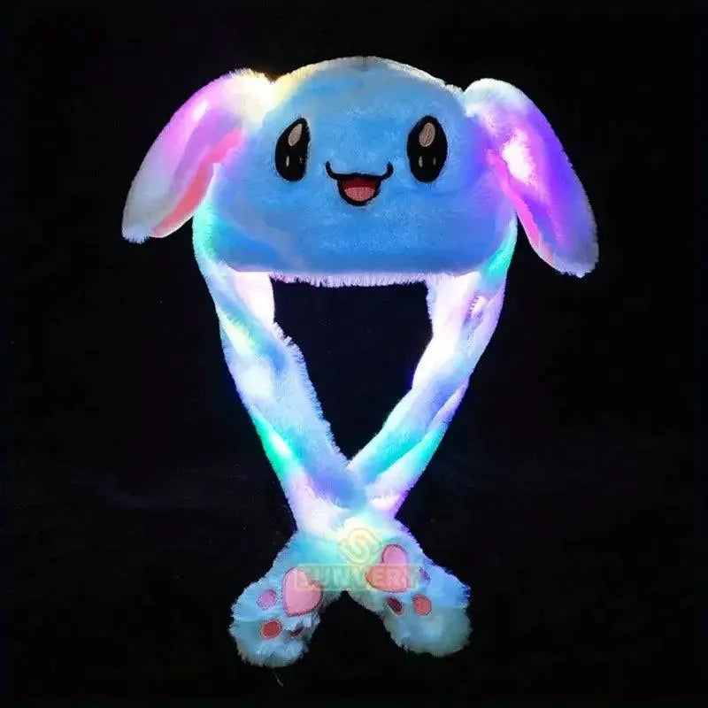 Bunny Plush Ear Moving Hat with Lights - Bear Hugs