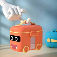 Bus Shaped Baby Food Storage Container With Spoon - Bear Hugs