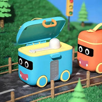 Bus Shaped Baby Food Storage Container With Spoon - Bear Hugs