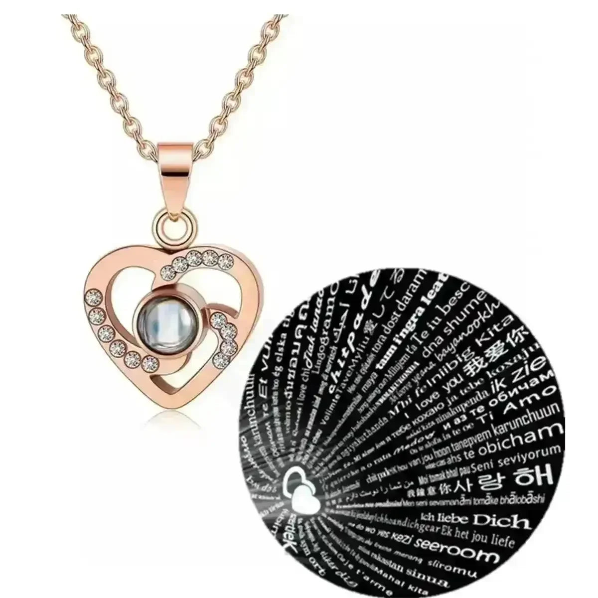 100 Languages Love Projection Pendant - Bear Hugs