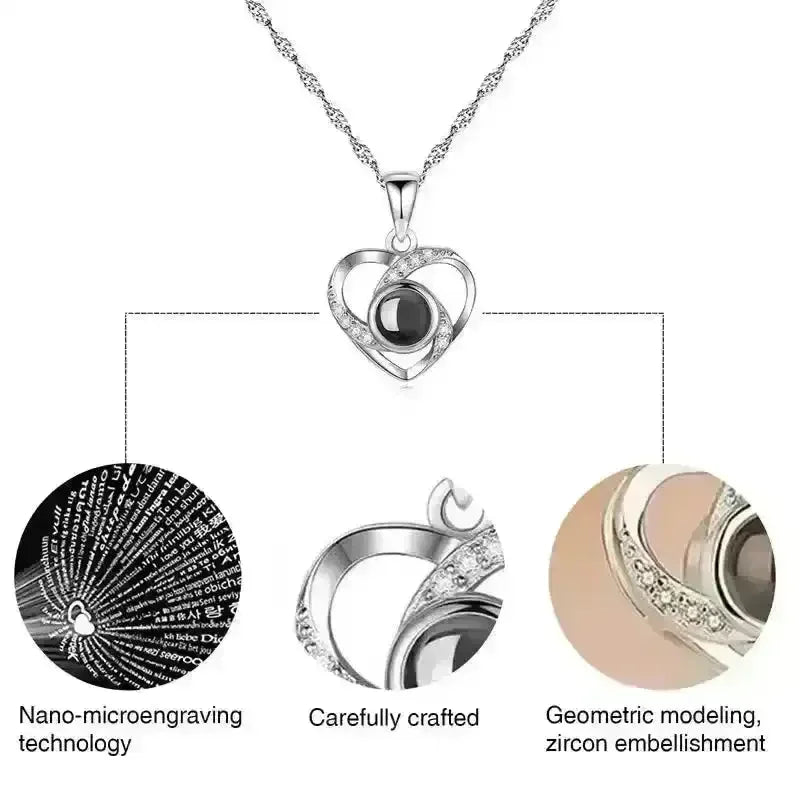 100 Languages Love Projection Pendant - Bear Hugs