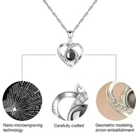 100 Languages Love Projection Pendant - Bear Hugs