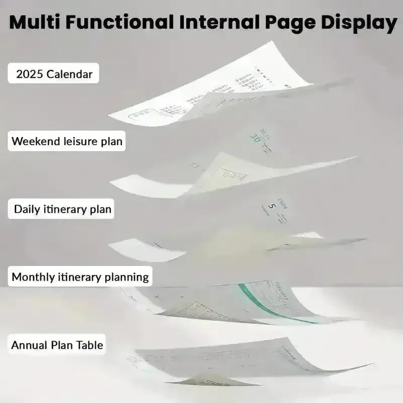 2025 A5 Premium Daily Planner Notebook - Bear Hugs