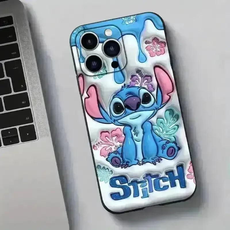 2D Stitch High-End Phone Case (For iPhones) - Bear Hugs