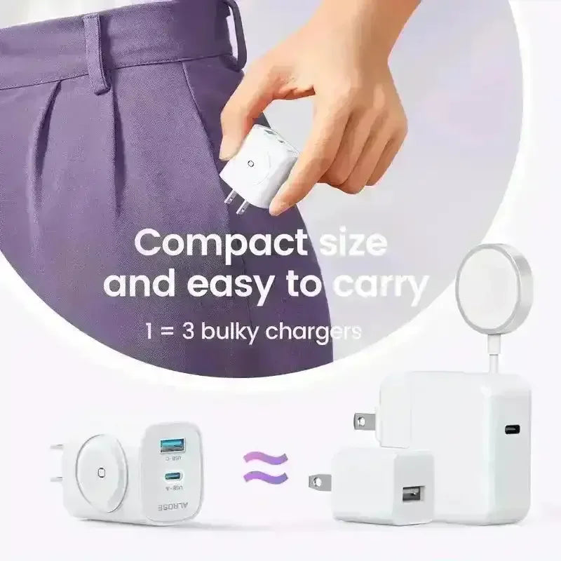 3-in-1 Fast PD Charger Block - Bear Hugs