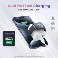 3-in-1 Fast PD Charger Block - Bear Hugs