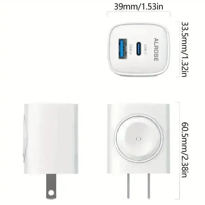 3-in-1 Fast PD Charger Block - Bear Hugs