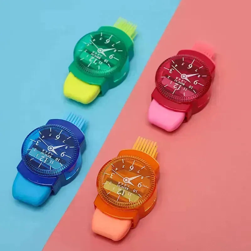 3 In 1 Watch Shaped Eraser Sharpener - Bear Hugs