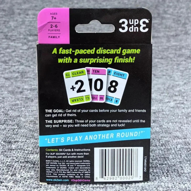 3 Up 3 Down Card Game - Bear Hugs