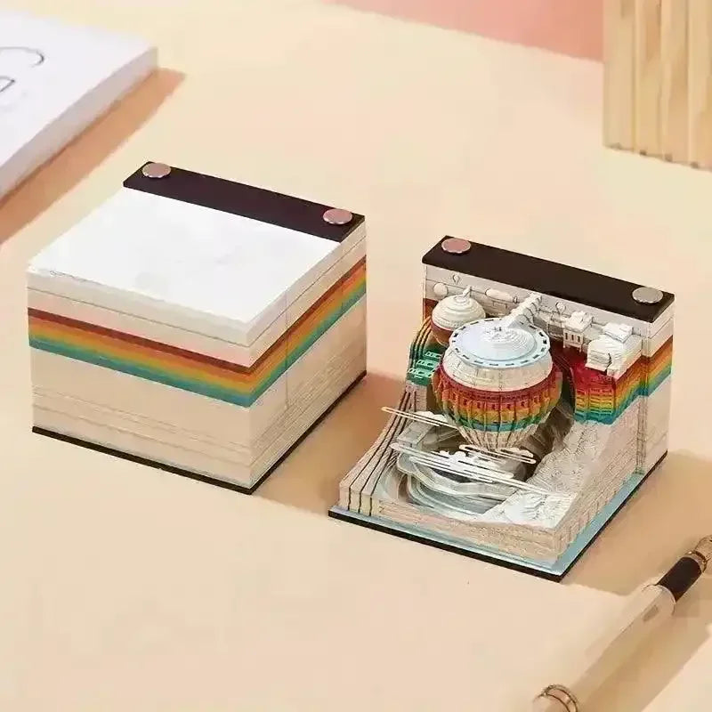 3D Art Rip Away Hot Air Balloon Calendar - Bear Hugs