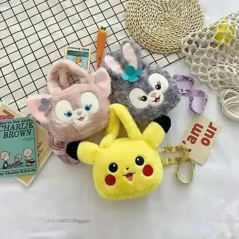 3D Cartoon Soft Kids Handbag - Bear Hugs